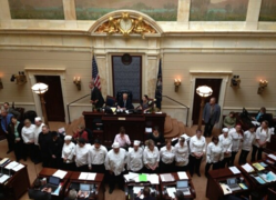 SLCC Culinary Arts students at the Utah State Senate